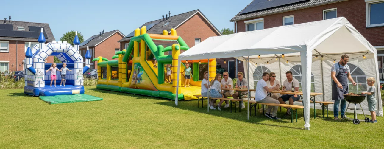 Buurtfeest organiseren met Springkussenverhuur Haarlem