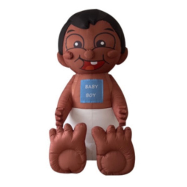 Opblaasbare Baby Donker